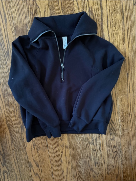 SPANX Tops - SPANX Air Essentials Black Women's Quarter-Zip Pullover Sweatshirt